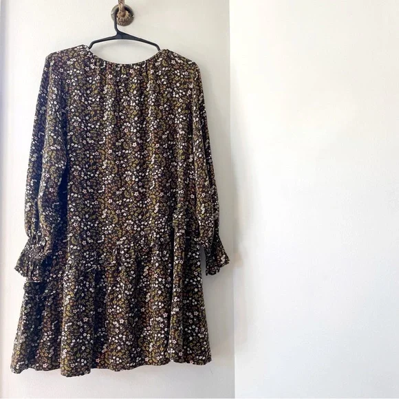 Rylee + Cru Dark Floral Hazel Shift Dress | Small - Picture 5 of 8